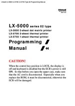 LX-5600 LX-5700 LX-5750 Type 02 Programming